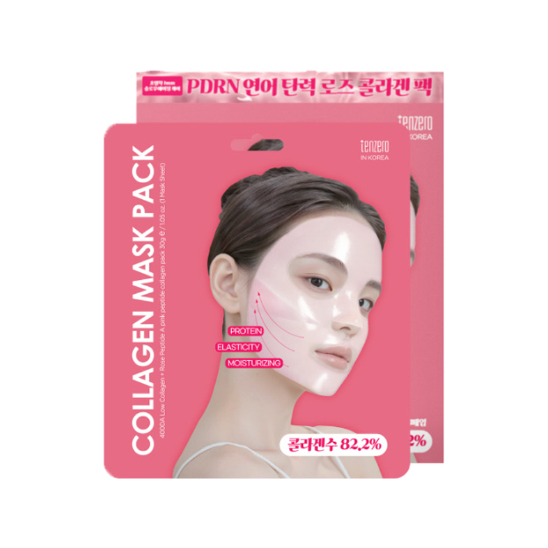 Tenzero Rose Peptide Collagen Mask Pack - 30g