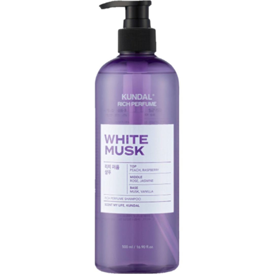 KUNDAL Rich Perfume Shampoo  (White Musk) 500ml